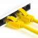 Патчкорд Greenconnect  прямой 0.5m, UTP кат.5e, желтый, позолоченные контакты, 24 AWG, литой, GCR-LNC02-0.5m, ethernet high speed 1 Гбит/с, RJ45, T568B