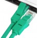 Патчкорд Greenconnect  прямой 0.1m, UTP кат.5e, зеленый, позолоченные контакты, 24 AWG, литой, GCR-LNC05-0.1m, ethernet high speed 1 Гбит/с, RJ45, T568B