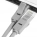 Патчкорд GCR  прямой 0.1m UTP кат.6, серый, 24 AWG, литой, ethernet high speed, RJ45, T568B