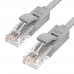 Патчкорд GCR  прямой 0.7m UTP кат.5e, серый, 24 AWG, литой, ethernet high speed 1 Гбит/с, RJ45, T568B, GCR-LNC03-0.7m