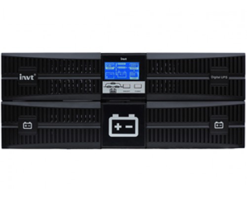 Батарейный кабинет для ИБП INVT HR1110XS с возможностью инсталляции в серверный шкаф в составе: комплект аккумуляторных перемычек и межполочных кабелей – 1 шт.,  автомат отсечки батарейного компелкта – 1 шт., батарея INVT 12V*9Ah – 16 шт./ Батарейный