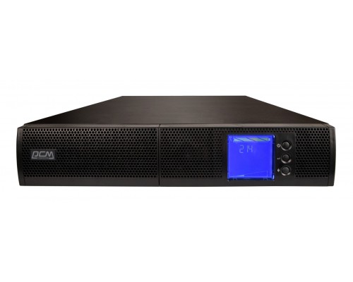 ИБП Powercom SNT-1000, 1000 Вт/1000 ВА, Rack/Tower, 8 розеток IEC320 C13 с резервным питанием, LCD, USB, RS-232, слот под SNMP карту, напряжение шины постоянного тока 36В, ток заряда 6А, ШхГхВ 428х425х84 мм, вес 8.5 кг, батареи в комплект не входят./