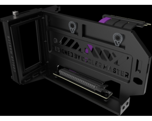 Держатель видеокарты в корпусе/ Cooler Master Vertical Graphics Card Holder Kit V3 with PCI-E 4.0 Riser Cable TBC Universal Vertical Graphics Card Holder Kit V3 with Riser Cable PCI-E 4.0 X16 (165 mm)