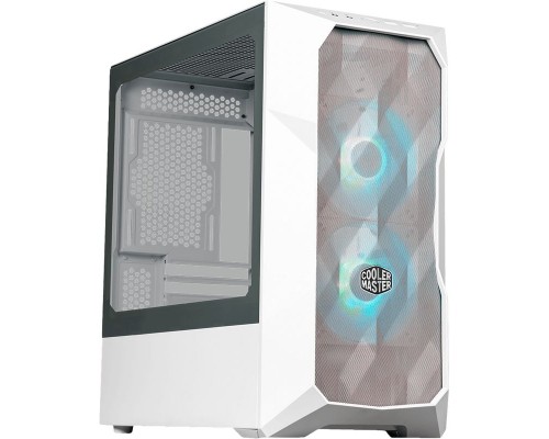 Корпус без блока питания/ Cooler Master MasterCase TD300 Mesh, USB3.0x2, 2x120ARGBFans, White, mATX, w/o PSU