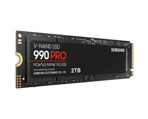 Накопитель Samsung SSD 990 PRO MZ-V9P2T0BW M.2, 2.0Tb, PCIe 4.0 x4, чтение  7450 Мб/сек, запись  6900 Мб/сек, 3D NAND, NVMe, 1200 TBW