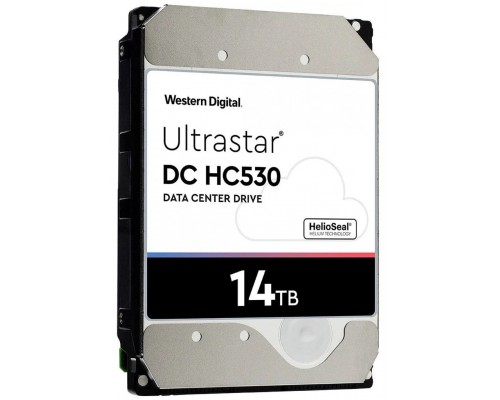 Жесткий диск/ HDD WD Single Port SATAServer 14Tb Ultrastar DC HC530 7200 6Gb/s 512MB 1 year ocs  (replacement WUH721414AL5204, 0F31052, ST14000NM004J, feature Single Port SAS)