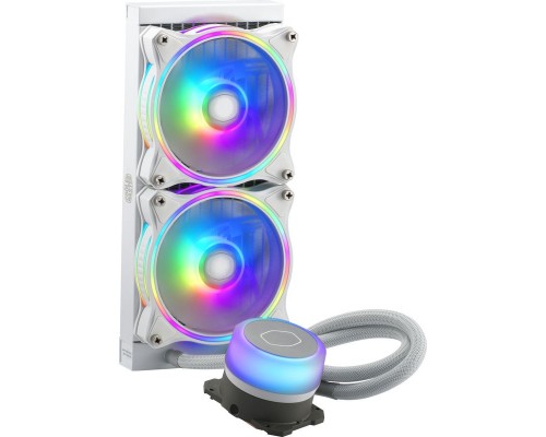 Система охлаждения/ Cooler Master ML240 ILLUSION White Edition 27mm wide radiator,120mm ARGB Gen2 fan*2,Pump ARGB Gen 2 LED