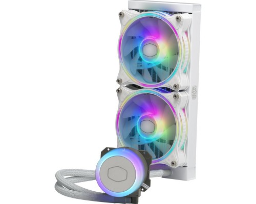 Система охлаждения/ Cooler Master ML240 ILLUSION White Edition 27mm wide radiator,120mm ARGB Gen2 fan*2,Pump ARGB Gen 2 LED