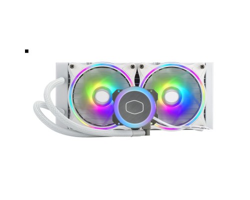 Система охлаждения/ Cooler Master ML240 ILLUSION White Edition 27mm wide radiator,120mm ARGB Gen2 fan*2,Pump ARGB Gen 2 LED