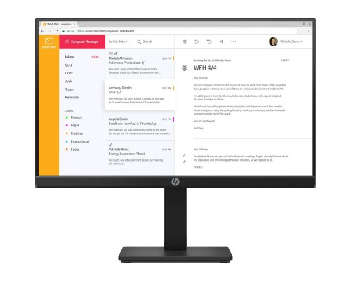 Монитор/ HP P24h G4 23.8-inch Monitor 23.8'' (1920 x 1080), IPS, 178/178, 5мс, 250nit, DP/HDMI/VGA, noUSB, Audio, LTSP, 1y, ПИ