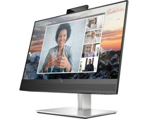 Монитор/ HP E24m G4 Conferencing FHD Monitor 23.8'' (1920 x 1080), IPS, 178/178, 5мс, 300nit, DP/DPout/HDMI, 5USB, Audio, cam/mic, LTSP, 1y