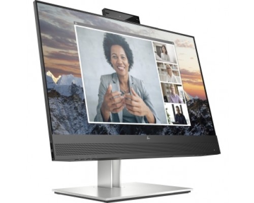 Монитор/ HP E24m G4 Conferencing FHD Monitor 23.8'' (1920 x 1080), IPS, 178/178, 5мс, 300nit, DP/DPout/HDMI, 5USB, Audio, cam/mic, LTSP, 1y