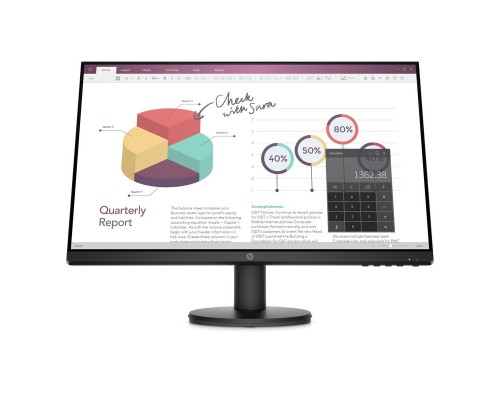 Монитор/ HP P24v G4 FHD Monitor 23.8'' (1920 x 1080), IPS, 178/178, 5мс, 250nit, HDMI/VGA, noUSB, (Repl 9TT78AA), 1y