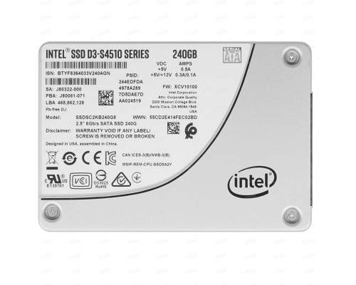 Накопитель SSD 2.5'' Intel SSDSC2KB240G801
