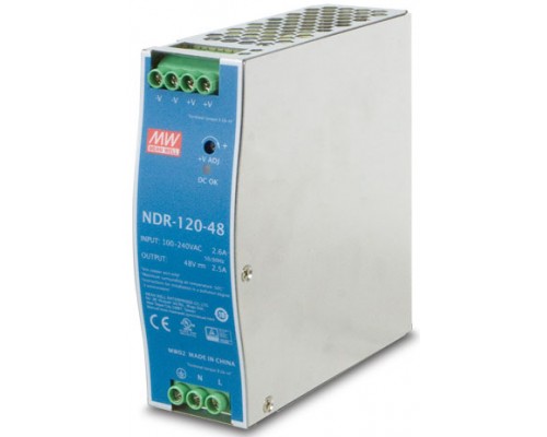 PWR-120-48 блок питания/ 48V, 120W Din-Rail Power Supply (NDR-120-48, adjustable 48-56V DC Output)