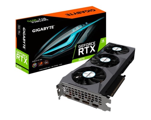 Видеокарта PCIE16 RTX3070 8GB LHR N3070EAGLE OC-8GD 2.0 GIGABYTE