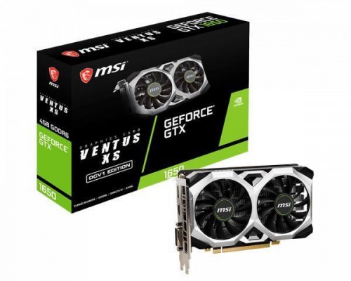 Видеокарта PCIE16 GTX1650 4GB GDDR6 GTX 1650 D6 VENTUS XS OCV1 MSI