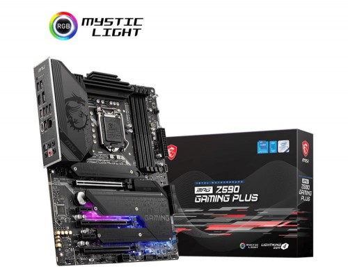 Материнская плата MSI Intel Z590 Express LGA1200 ATX Memory DDR4 MPGZ590GAMINGPLUS