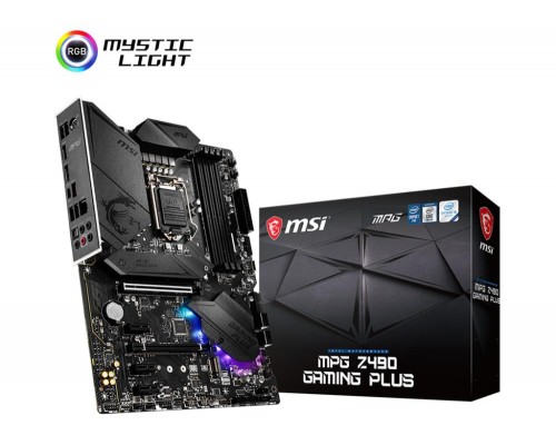 Материнская плата MSI Intel Z490 Express LGA1200 ATX Memory DDR4 MPGZ490GAMINGPLUS