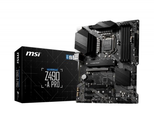 Материнская плата MSI Intel Z490 Express LGA1200 ATX Memory DDR4 Z490-APRO