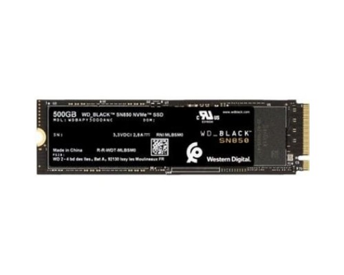 Жесткий диск SSD WESTERN DIGITAL SN850 500Гб M.2 Наличие PCIE NVMe 3D NAND Скорость записи 4100 Мб/сек. Скорость чтения 7000 Мб/сек. 8mm Время наработки на отказ 1750000 ч. WDBAPY5000ANC-WRSN