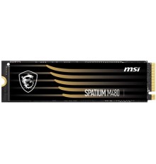 Жесткий диск SSD MSI SPATIUM M480 1Тб M.2 PCIe Gen4 NVMe 3D NAND Скорость записи 5500 Мб/сек. Скорость чтения 7000 Мб/сек. 2.15mm TBW 700 Тб Время наработки на отказ 1600000 ч. M4804.0NVMEM.21TB                                                        