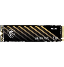 Жесткий диск SSD MSI SPATIUM M470 2Тб M.2 PCIe Gen4 NVMe 3D NAND Скорость записи 4400 Мб/сек. Скорость чтения 5000 Мб/сек. 2.15mm TBW 3300 Тб M4704.0NVMEM.22TB                                                                                           