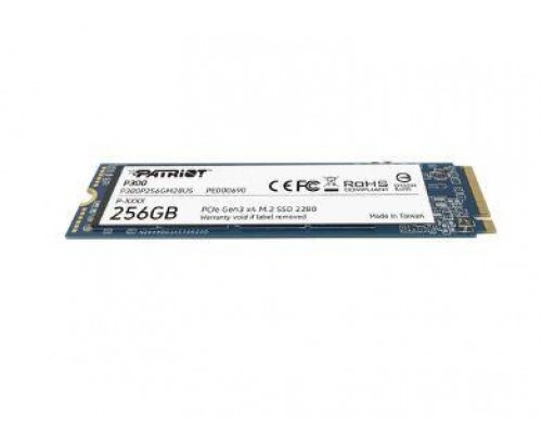 Жесткий диск SSD PATRIOT P300 256Гб M.2 Наличие PCIE NVMe 3D NAND Скорость записи 1100 Мб/сек. Скорость чтения 1700 Мб/сек. 3.8 мм TBW 120 Тб P300P256GM28