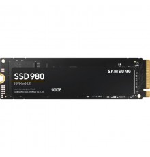 Жесткий диск SSD SAMSUNG 980 500Гб M.2 Наличие PCIE NVMe 3D NAND Скорость записи 2600 Мб/сек. Скорость чтения 3100 Мб/сек. 2.38mm TBW 300 Тб Время наработки на отказ 1500000 ч. MZ-V8V500BW                                                              