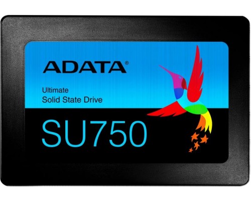 Жесткий диск SSD ADATA SU750 256Гб Наличие SATA 3.0 3D NAND Скорость записи 520 Мб/сек. Скорость чтения 550 Мб/сек. 2,5