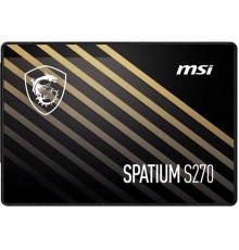 Жесткий диск SSD MSI S270 120Гб Наличие SATA 3.0 3D NAND Скорость записи 360 Мб/сек. Скорость чтения 500 Мб/сек. 2,5