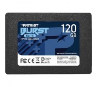 Жесткий диск SSD PATRIOT Burst Elite 120Гб Наличие SATA 3.0 3D NAND Скорость записи 320 Мб/сек. Скорость чтения 450 Мб/сек. 2,5