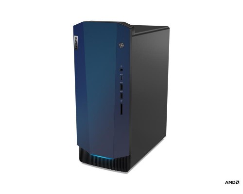 Персональный компьютер LENOVO IdeaCentre Gaming5 14ACN6 игровой Tower CPU Ryzen 5 5600G 3900 МГц 16Гб DDR4 3200 МГц 512Гб NVIDIA GeForce GTX 1650 SUPER 4Гб нет DVD ENG без ОС черный Аксессуары в компл