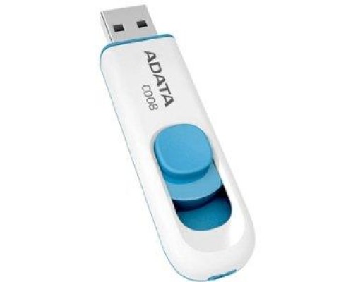 Флэш-диск USB 2.0  32Gb A-Data C008 AC008-32G-RWE White&Blue