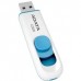 Флэш-диск USB 2.0  32Gb A-Data C008 AC008-32G-RWE White&Blue