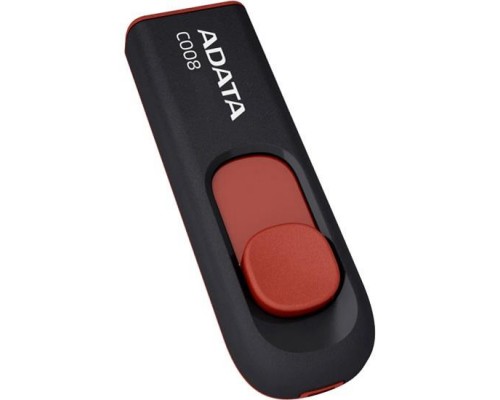 Флэш-диск USB 2.0  32Gb A-Data C008 AC008-32G-RKD Black&Red