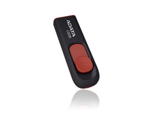 Флэш-диск USB 2.0  64Gb A-Data C008 AC008-64G-RKD Black&Red
