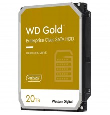 Жесткий диск SATA 20TB 7200RPM 6GB/S 512MB GOLD WD201KRYZ WDC                                                                                                                                                                                             