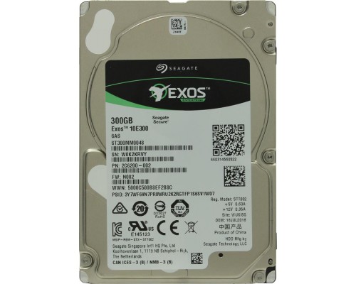 Жесткий диск  300 Gb SAS Seagate Enterprise Performance 10K ST300MM0048 2.5