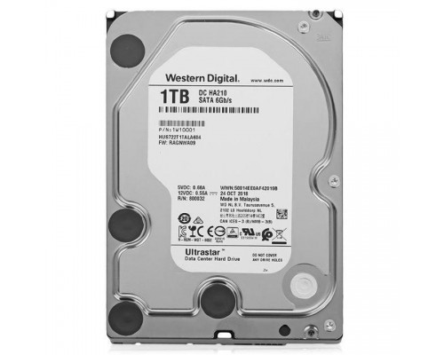 Жесткий диск 1.0 Tb SATA-III WD Ultrastar DC HA210 / HGST HUS722T1TALA6041W10001 7200rpm 128Mb