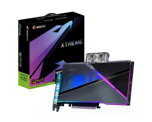 Видеокарта RTX4080 AORUS XTREME WATERFORCE WB 16GB GDDR6X 256bit HDMI 3xDP RTL  (311858)