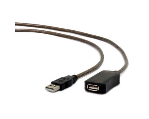 Кабель удлинитель USB 2.0 активный Cablexpert UAE-01-10M AM/AF, 10м   (083690)