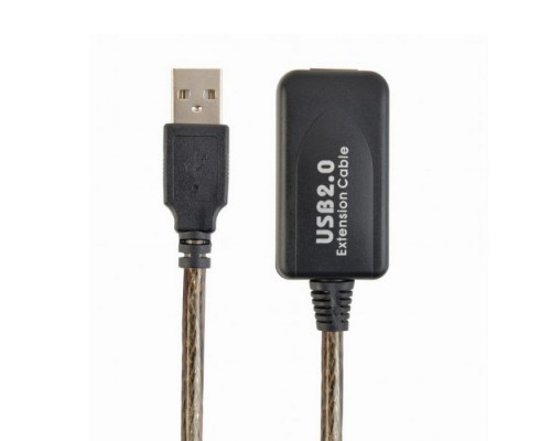 Кабель удлинитель USB 2.0 активный Cablexpert UAE-01-10M AM/AF, 10м   (083690)