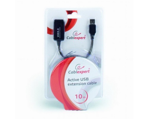 Кабель удлинитель USB 2.0 активный Cablexpert UAE-01-10M AM/AF, 10м   (083690)