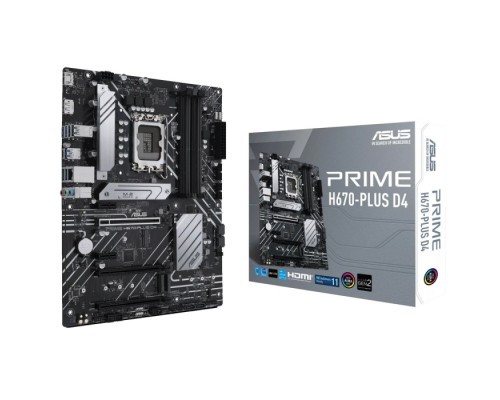 Материнская плата PRIME H670-PLUS D4 LGA1700 ATX 4xDDR4 3xPCIEx16 2xPCIEx1 3xM.2 HDMI DP 2.5GLAN (511724)