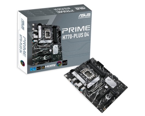 Материнская плата PRIME H770-PLUS D4 /LGA1700,H770,USB 3.2 GEN 2,AURA,MB (90MB1CU0-M0EAY0) /LGA1700,H770,USB 3.2 GEN 2,AURA,MB (90MB1CU0-M0EAY0)