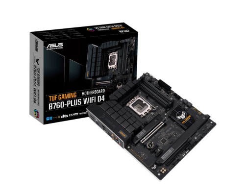 Материнская плата TUF GAMING B760-PLUS WIFI D4 /LGA1700,B760,USB3.2 GEN 2X2,MB (90MB1DF0-M0EAY0) /LGA1700,B760,USB3.2 GEN 2X2,MB (90MB1DF0-M0EAY0)