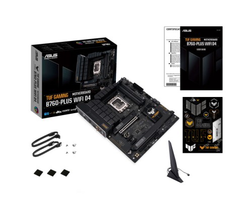 Материнская плата TUF GAMING B760-PLUS WIFI D4 /LGA1700,B760,USB3.2 GEN 2X2,MB (90MB1DF0-M0EAY0) /LGA1700,B760,USB3.2 GEN 2X2,MB (90MB1DF0-M0EAY0)