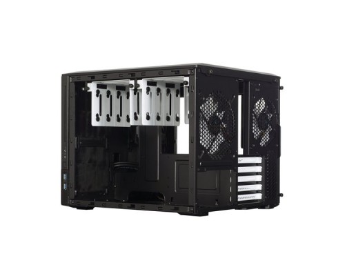 Корпус Fractal Design Node 804 Black / mATX, acrylic side window / 2x120mm fans inc. / FD-CA-NODE-804-BL-W