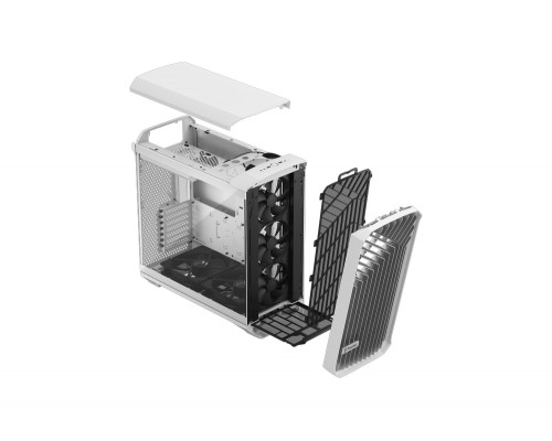 Корпус Fractal Design Torrent White TG Clear Tint / E-ATX, TG, 2x3.5, 4x2.5, 7xPCI, 1xUSB-C, 2xUSB3.0 / 2x180mm, 3x140mm fans inc. / FD-C-TOR1A-03